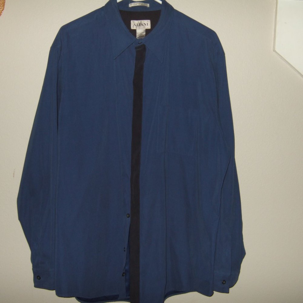 MEN ALFANI DRESS SHIRT SIZE LARGE